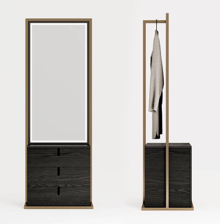 KOZA HOME | Прихожие и зеркала | Прямоугольное зеркало — Тумба с вешалкой и зеркалом