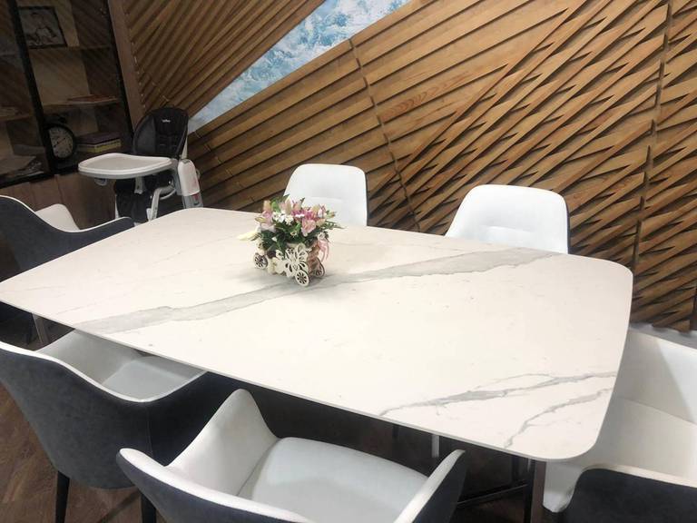 KOZA HOME | Обеденные столы | Стол с керамогранитом — Обеденный стол Denning керамогранит